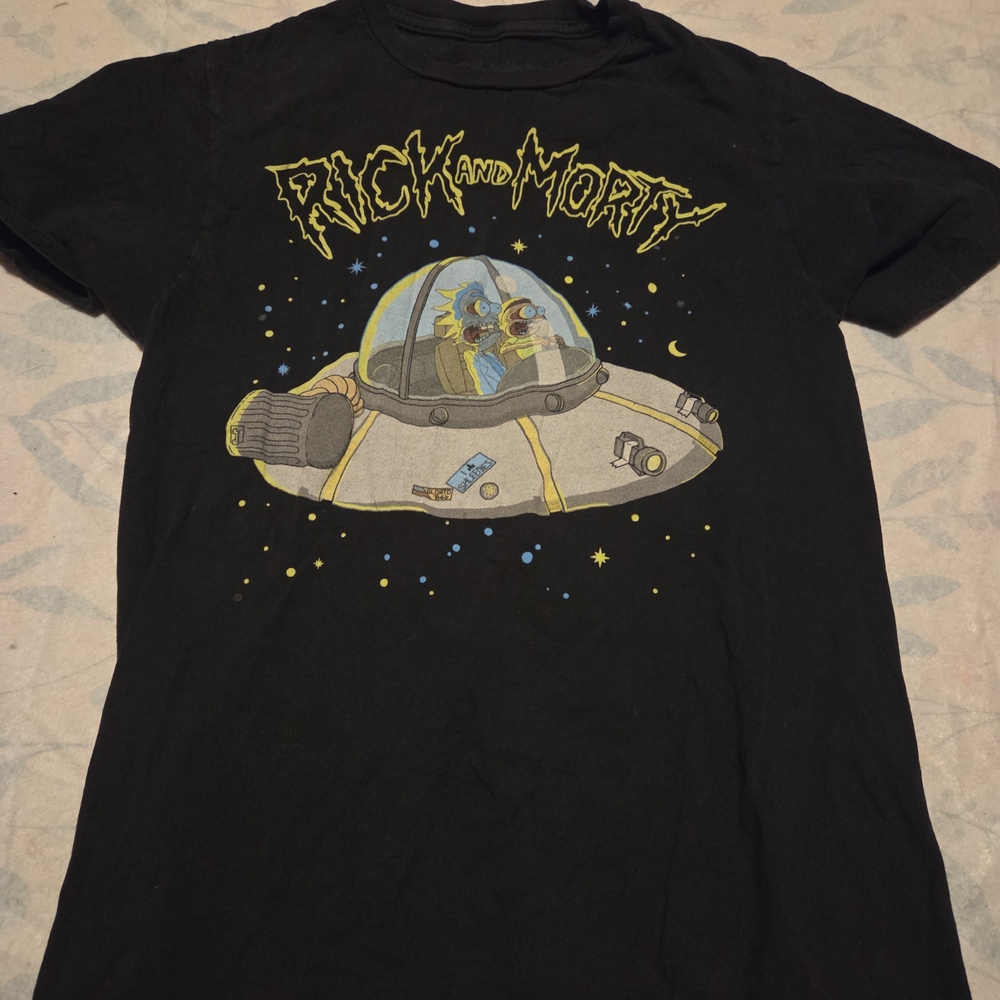 Rick and Morty Black Short Sleeve Tee